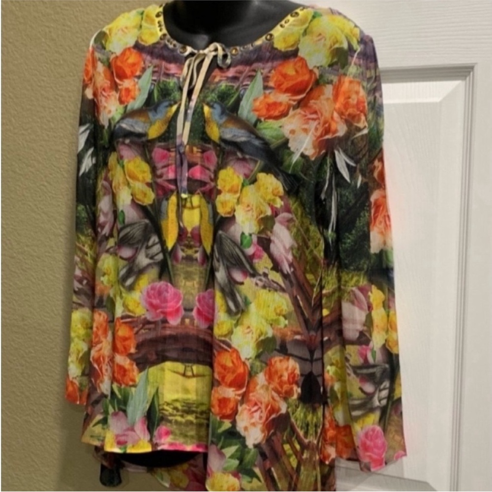 Vintage Floral Multicolor Women's Top size S